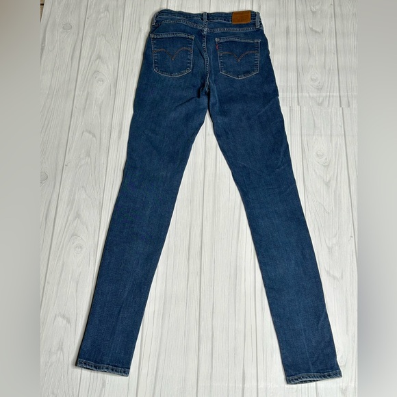 Levi's 721 High Rise Skinny Jeans Pre-owned Medium Wash 27x34 - Picture 7 of 10